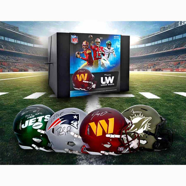 autographed football helmets revenue RANDOM TEAM - FULL SIZE AUTOGRAPHED HELMET NFL FANATICS UNDER WRAPS