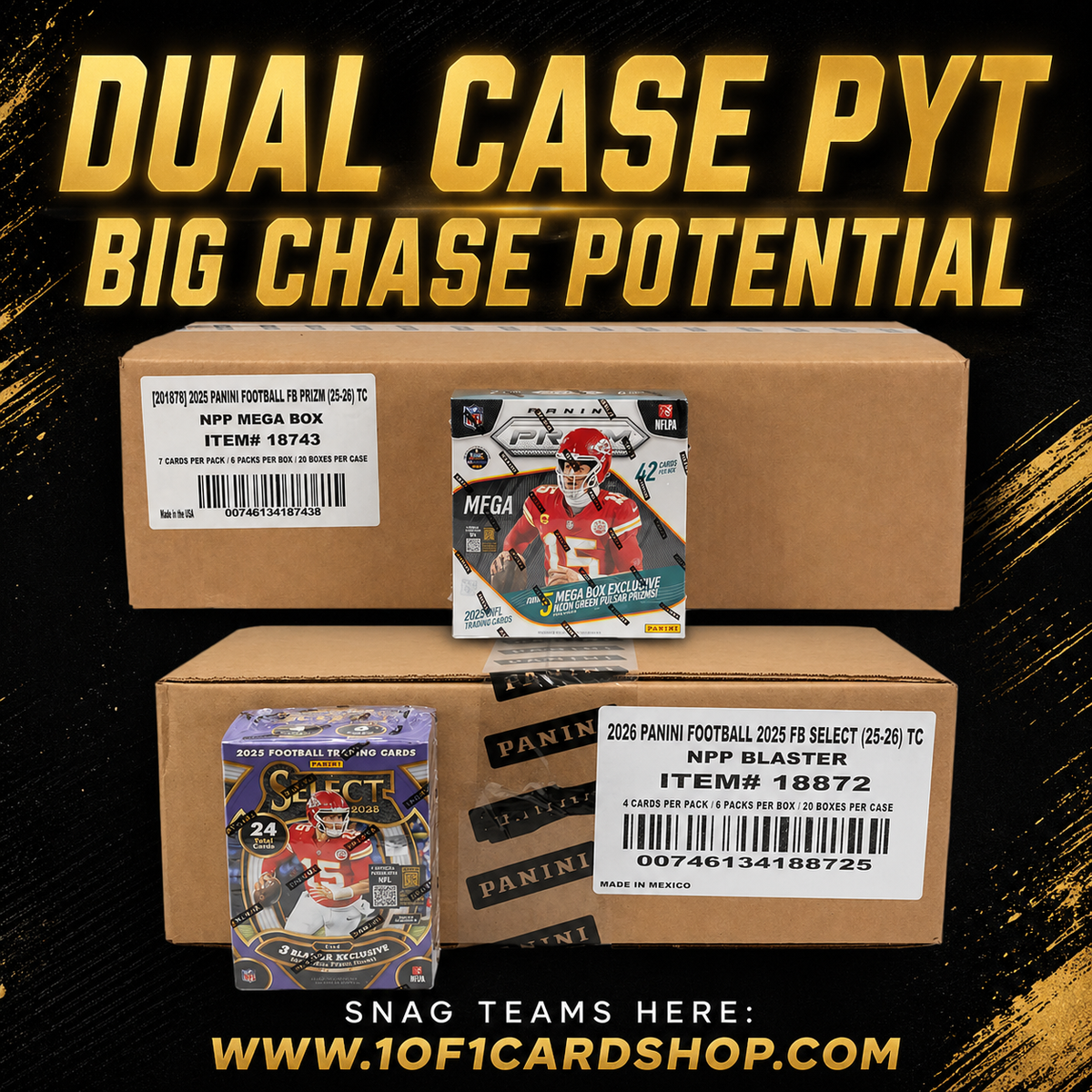 2025 Prizm Mega & Select Blaster Dual Case PYT Breaks on IG 5/6 – 1of1 ...