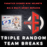 #4 - Signed Helmet + BIG E Repack Random team break (6/9 Break)