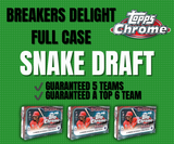 #1 -  CHROME BREAKERS DELIGHT SNAKE DRAFT FULL CASE BREAK (7/17 BREAK)