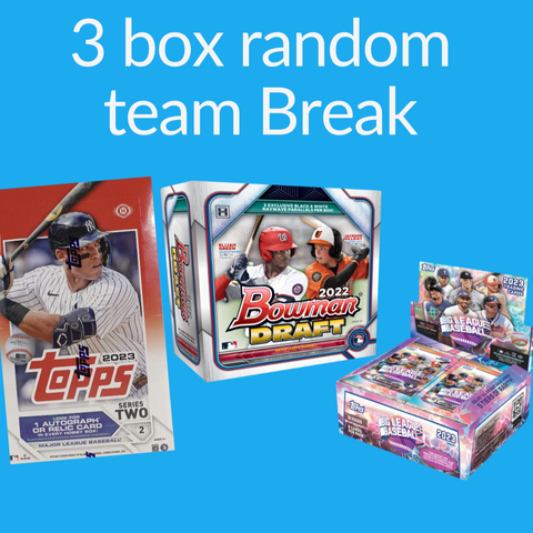 #2 - 3 BOX MIXER RANDOM TEAM - (6/22 Break)
