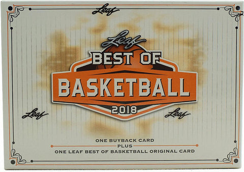 2018 Leaf Best of Basketball Hobby Box  (PERSONAL BREAK)