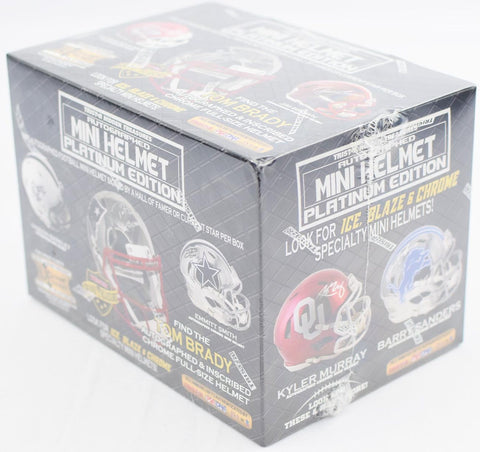 2019 TriStar Autographed Mini Helmet Platinum Football Hobby Box