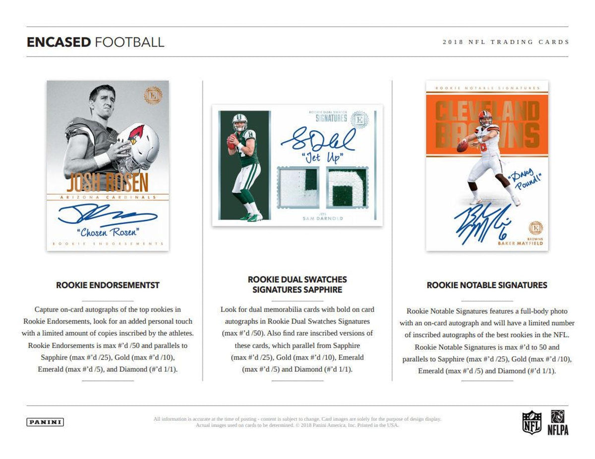 Case #5 -- Encased NFL RANDOM TEAM BREAK – 1of1 Card Shop