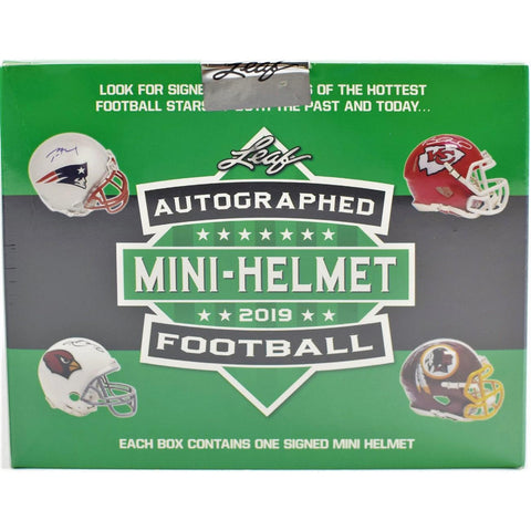 #9 - Leaf Autographed FB Mini Helmet SINGLE BOX (5/16 Break with D Bo)