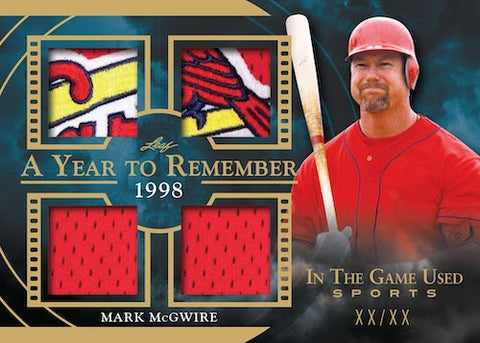 #21 - Leaf In The Game Used Single Box Hit Draft (1/23 Break)