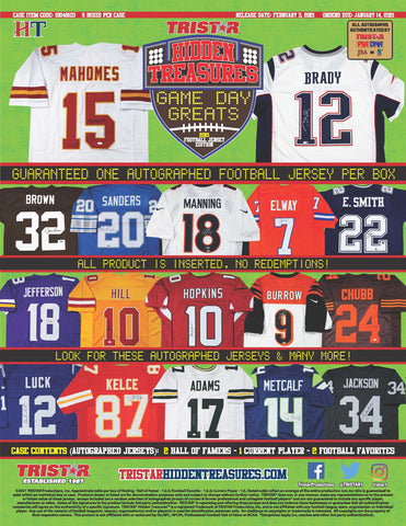 #10 - Tristar Autographed Football Jersey Single Box RT (2/5 Break)