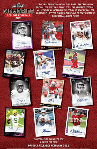 #1 - Leaf Memories College Football Half Case Random Letter Break (4/6 Break)