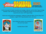 #2 - 2021 Topps Heritage Baseball Single Box RT (3/27 Break)