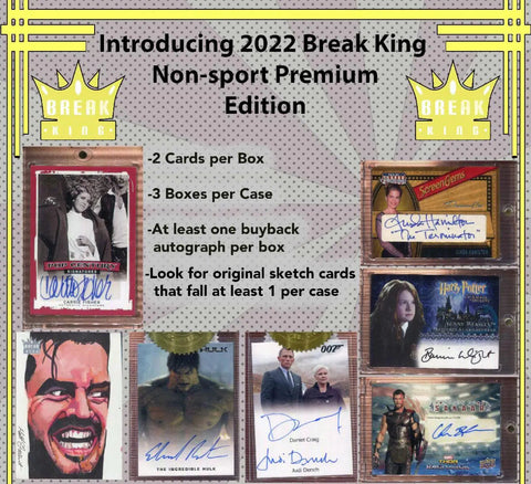 #3 - Break King Non-Sport Full Case Random Hit (6/21 Break)