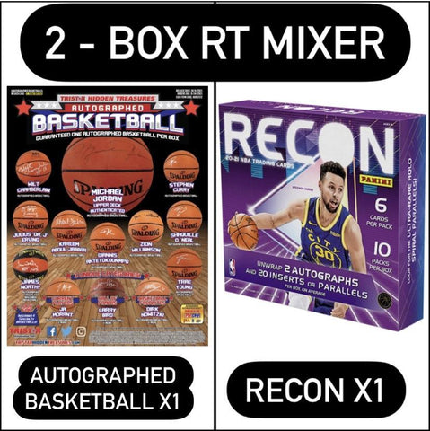 #4 - 2-BOX NBA RT MIXER: RECON + AUTOGRAPHED BASKETBALL (11/11 Break)