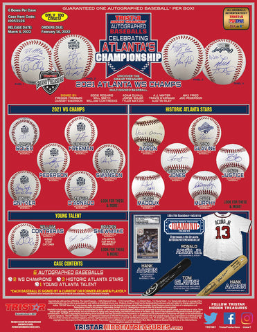#2 - 2021 Tristar Autographed Baseballs Atlanta Edition RANDOM HIT CASE