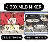 #1 - 6 BOX MLB MIXER - 3 Box Select Baseball + 3 Box Prizm Quick Pitch PYT (8/26 Break)