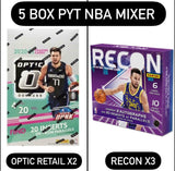 #1 - 5 BOX PYT NBA MIXER: 3 RECON BASKETBALL + 2 OPTIC RETAIL BASKETBALL (11/4 BREAK)