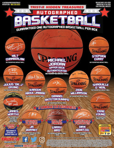 #1 - Tristar Hidden Treasures Signed Basketball Single Box Random Division (5/10 Break)