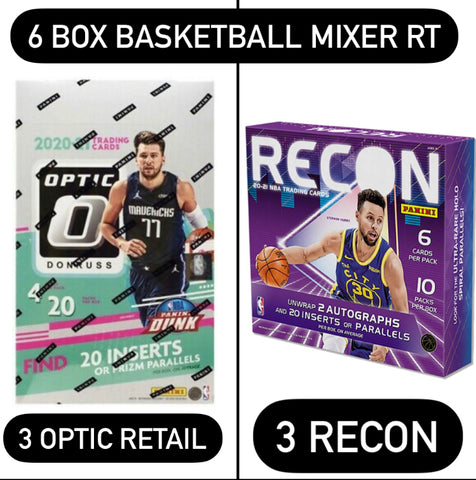 #1 - 6 BOX MIXER:  3 Optic Basketball Retail // 3 RECON BASKETBALL RT (11/2 Break)