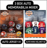 #6 - 3 Box RT Mixer: Autographed Jersey (1) + Autographed Mini Helmet (2) (1/14 Break)