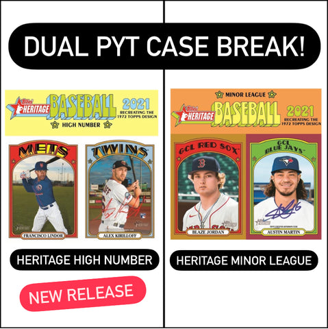 #1 - DUAL CASE PYT BREAK: HERITAGE HIGH NUMBER & HERITAGE MINOR LEAGUE (12/12 Break)