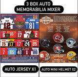 #1 - 3 Box RT Mixer: Autographed Jersey (1) + Autographed Mini Helmet (2) (1/7 Break)