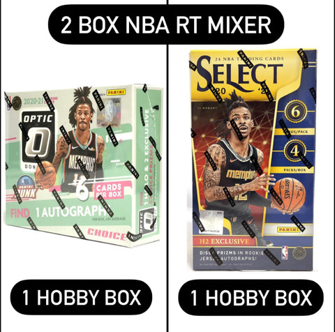 #1 - 2 BOX NBA RT MIXER: Select H2 Hobby + Optic Choice (12/16 Break)