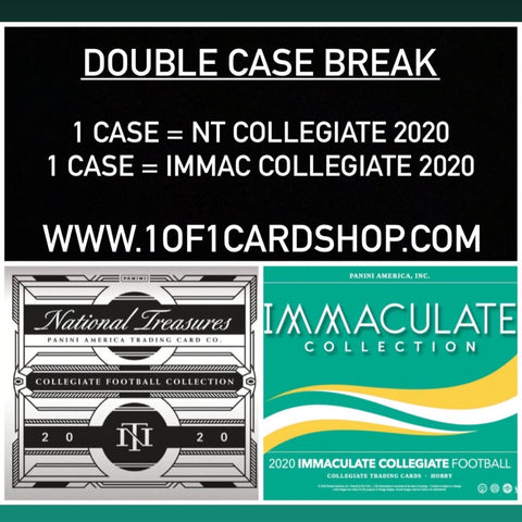 #1 - NT Collegiate Football & Immaculate Collegiate Football DOUBLE CASE BREAK (10/9 Break)