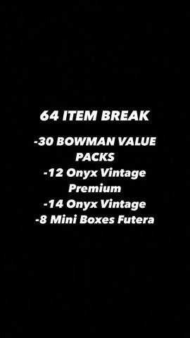 #1 - 64 Item Baseball Mixer RT (11/23 Break)