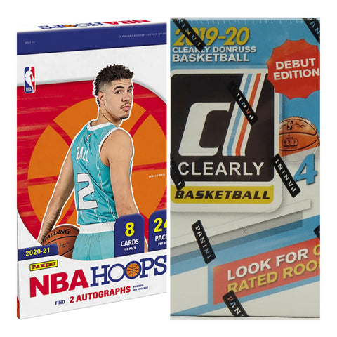 #1 - 2020-21 Hoops NBA/2019-20 Clearly Donruss 18 Box RT Mixer (2/23 Break)