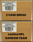 #1 - Limited NFL DUAL CASE BREAK RANDOM TEAM (2/10 Break)